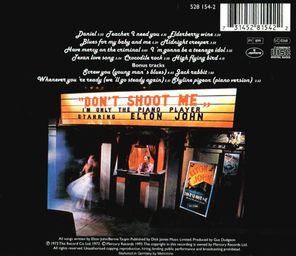 Elton John / Don't Shoot Me I'm Only The Piano Player (CD)