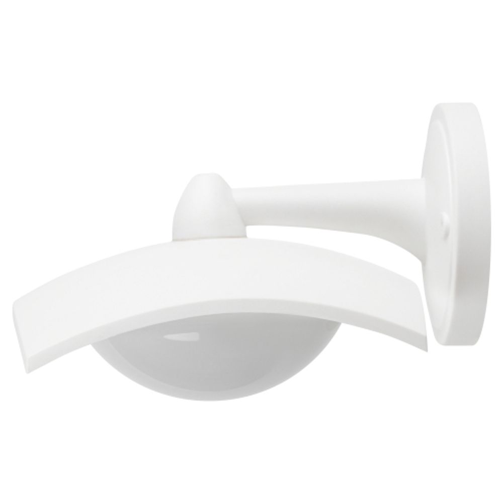 Садово-парковый светильник ЭРА ДБУ 07-8-004 Дели 4 белый 4 гранный настенный IP44 светодиодный 8Вт 6500K