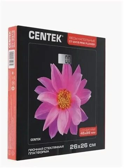 Весы напольные CENTEK CT-2416  Pink Flower