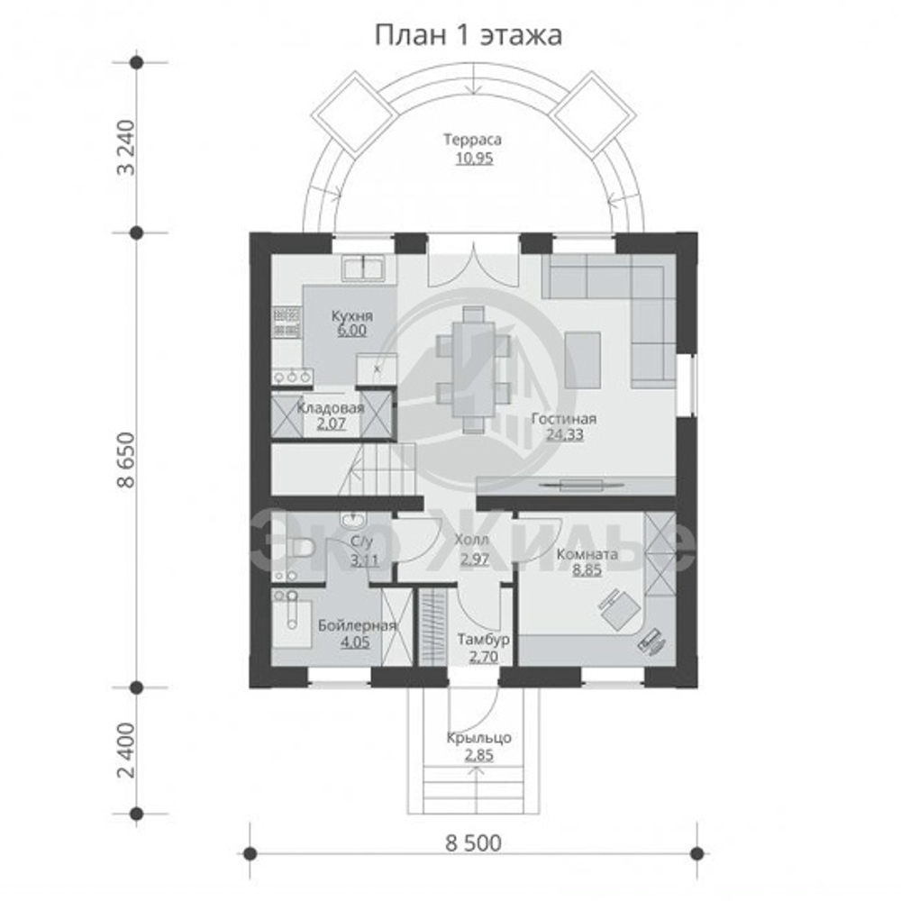 Проект Дома 104 кв. м К-87