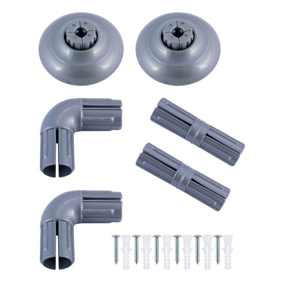 Карниз для ванной П-образный 90х90х90 см. Besser BS 0477H