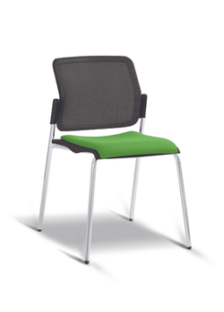 Movie стул со спинкой-сеткой и мягким сиденьем