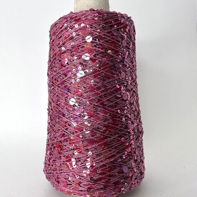Lustrosa , крупные 6 mm и мелкие 3 mm пайетки прозрачные на хлопке около 200/100гр помадная Роза