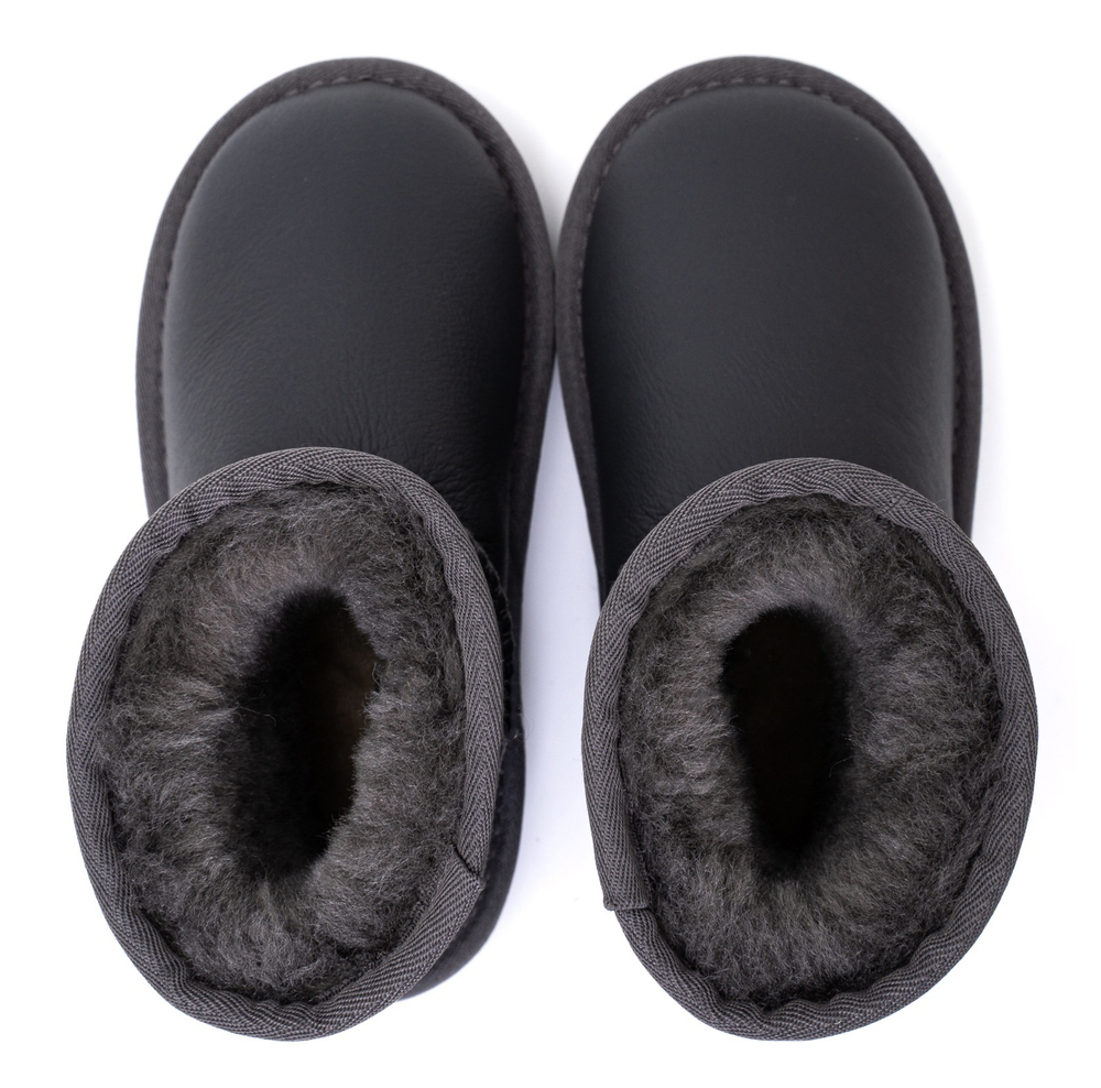 UGG Kids Classic Short Metallic Grey