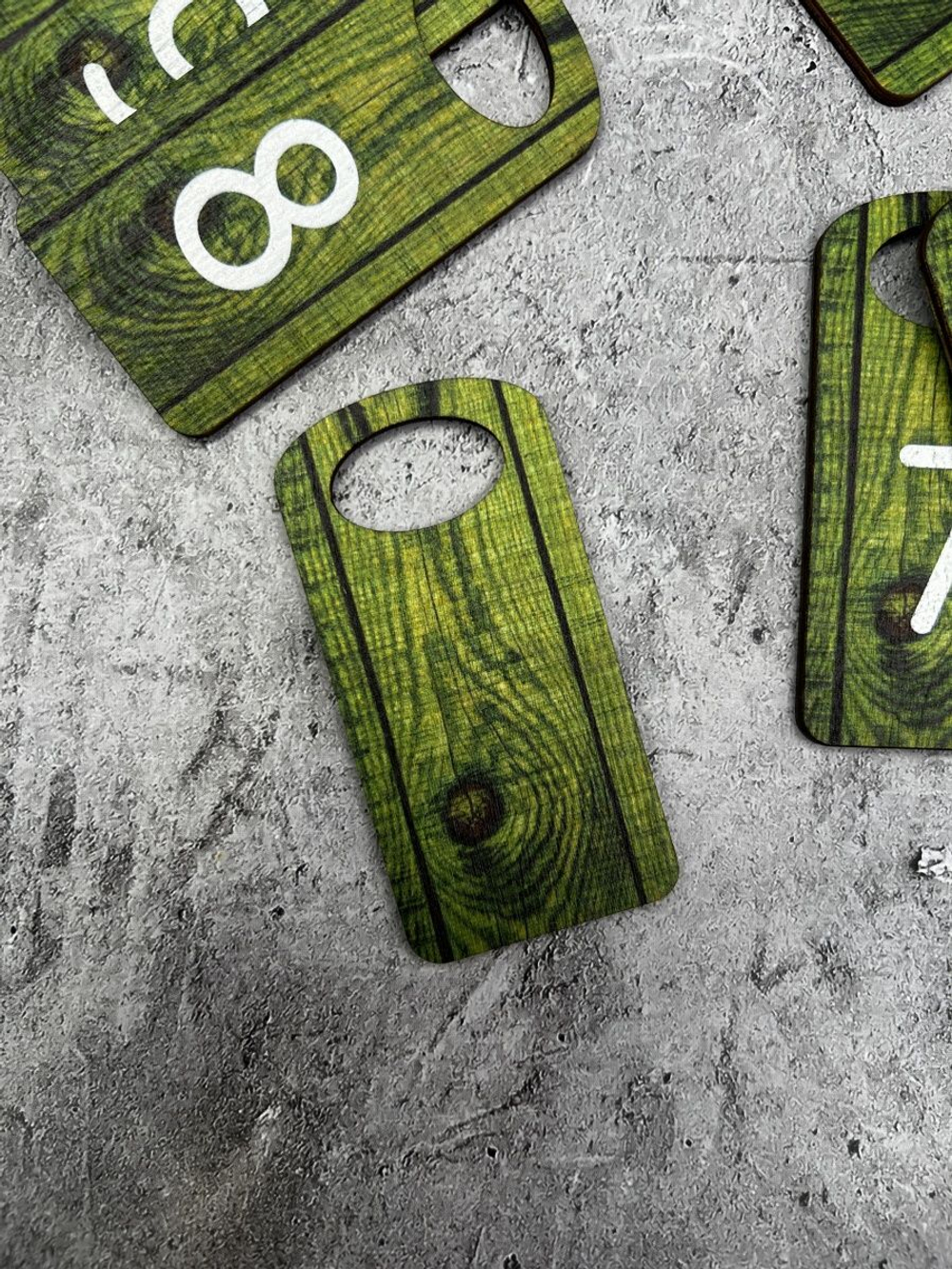 Номерки для гардероба 4х8 см