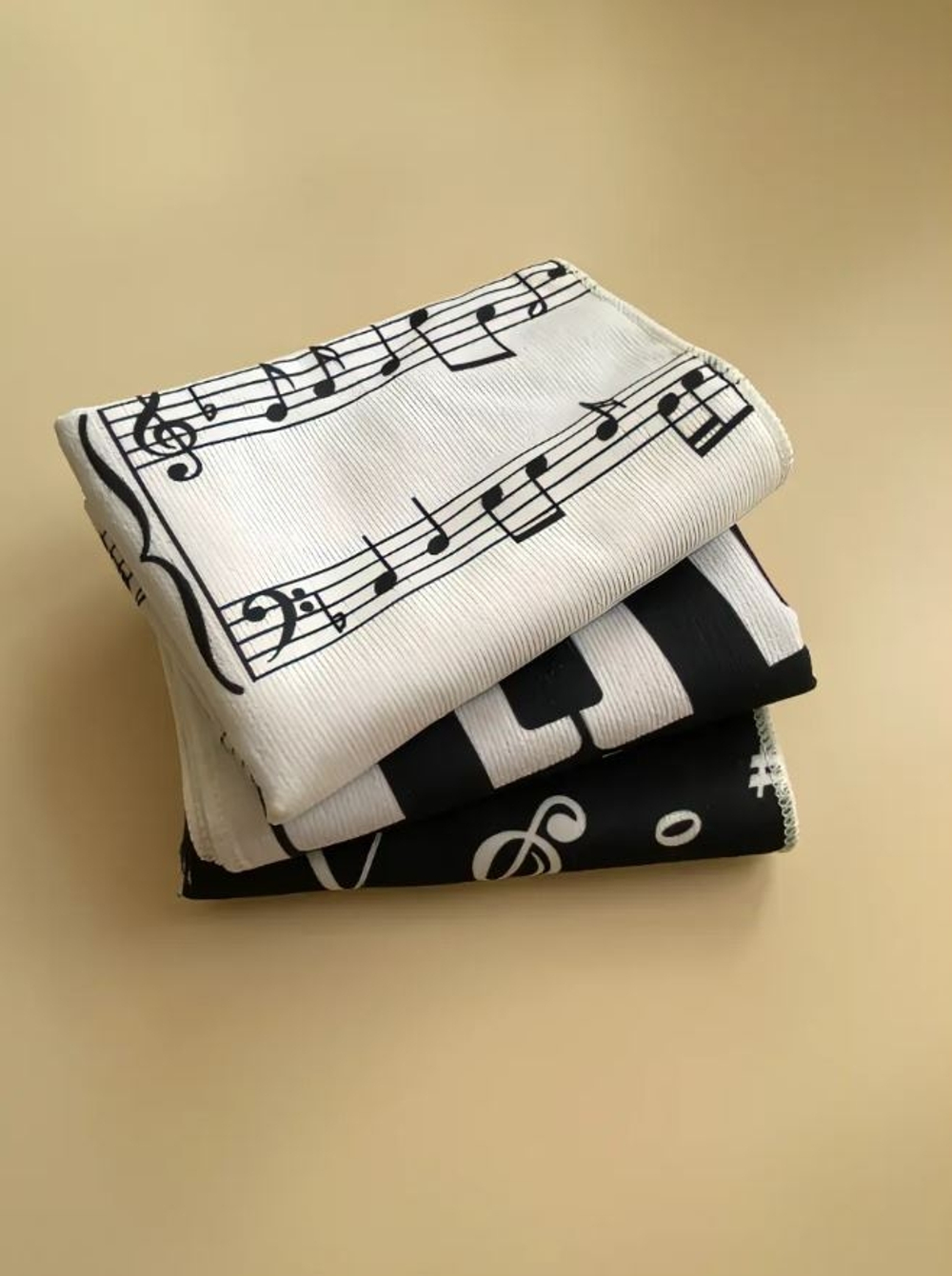 Набор кухонных полотенец "Музыкальные ноты"