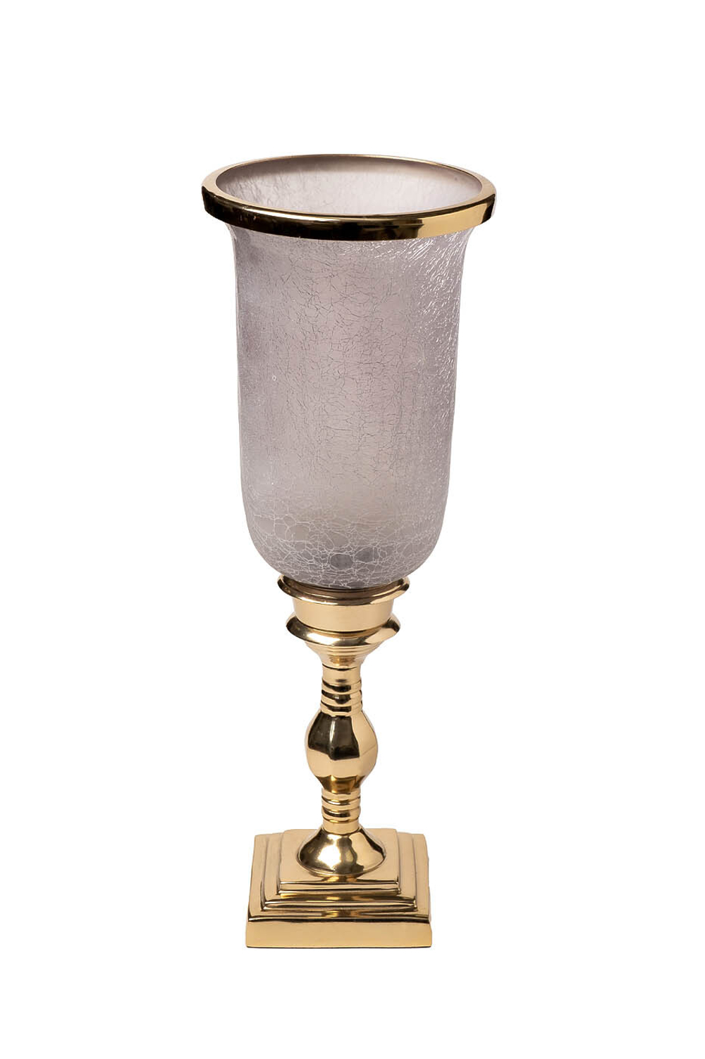 Подсвечник на подставке Garda Decor дымчатый