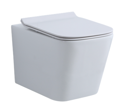 Унитаз подвесной, квадрат (БЕЛЫЙ)  GANZER