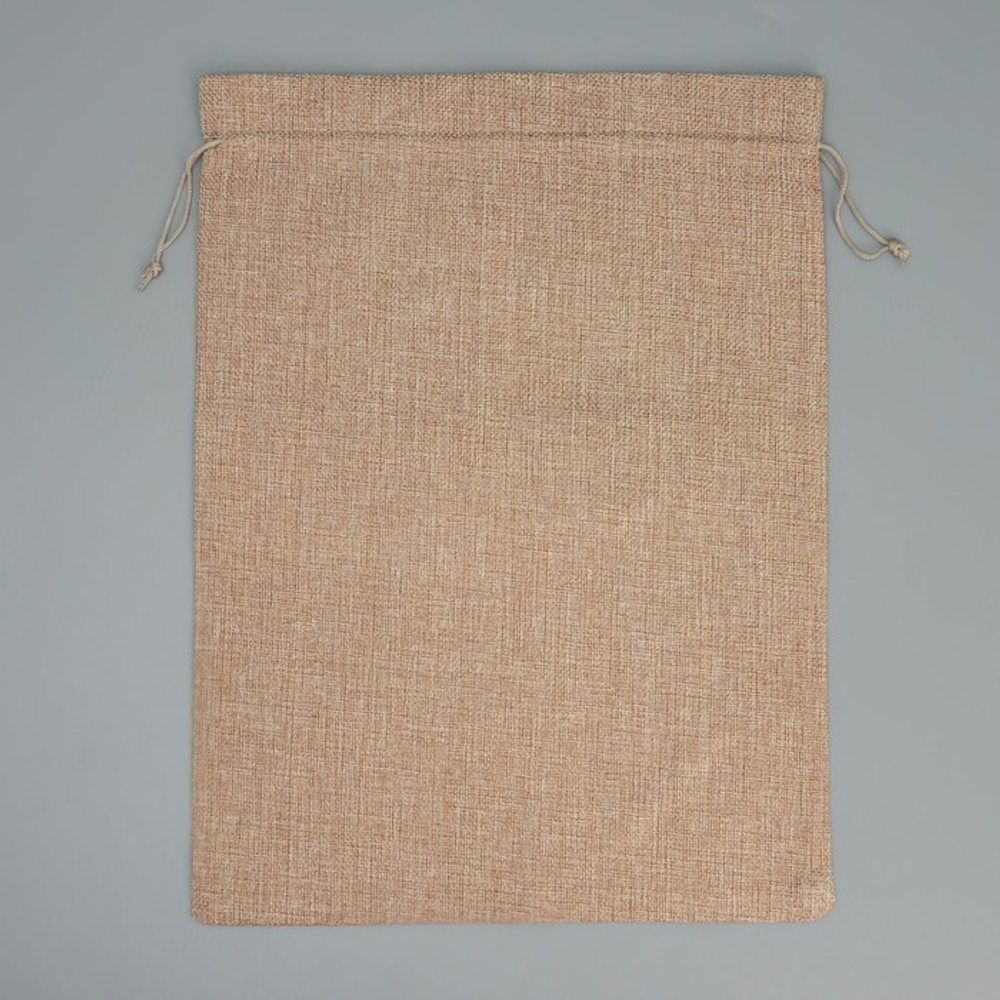 Мешочек подарочный новогодний с термонаклейкой 30х40 см