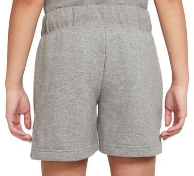 Шорты для девочки теннисные Nike Sportswear Club FT 5 Short - carbon heather/white