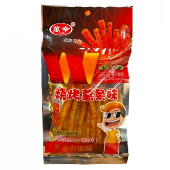 Снэк Happy вегетарианские закуски, богатый и неотразимый со вкусом чипсов BBQ, 20гр (Китай)