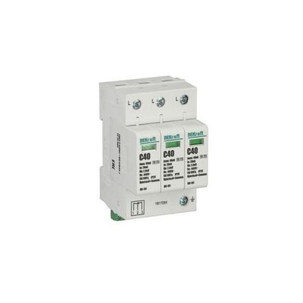Ограничитель перенапряжения ОП-101 3п 40кА C 420В DEKraft 18017DEK