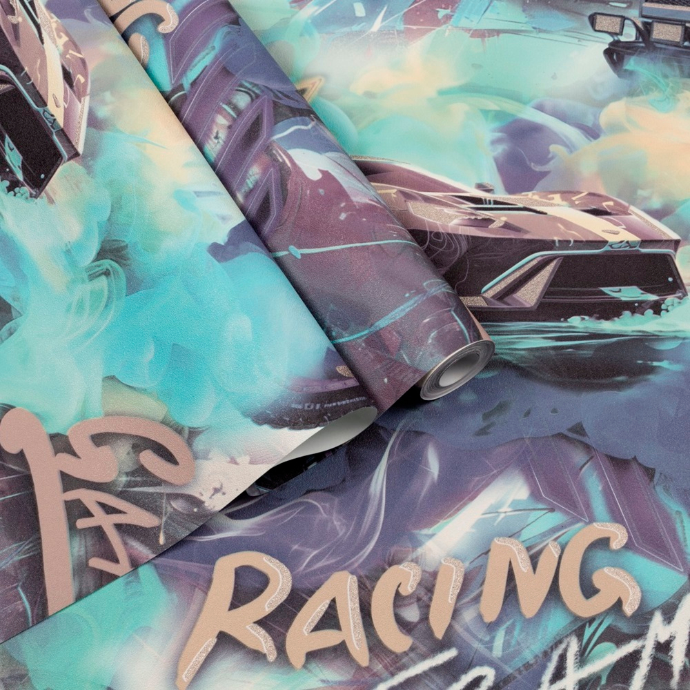 Обои виниловые HC72349-67 PALITRA HOME Racing Team, сюжетный рисунок размер 1.06 х 10.05 м