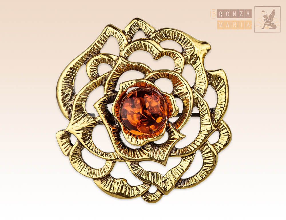 брошь Бутон