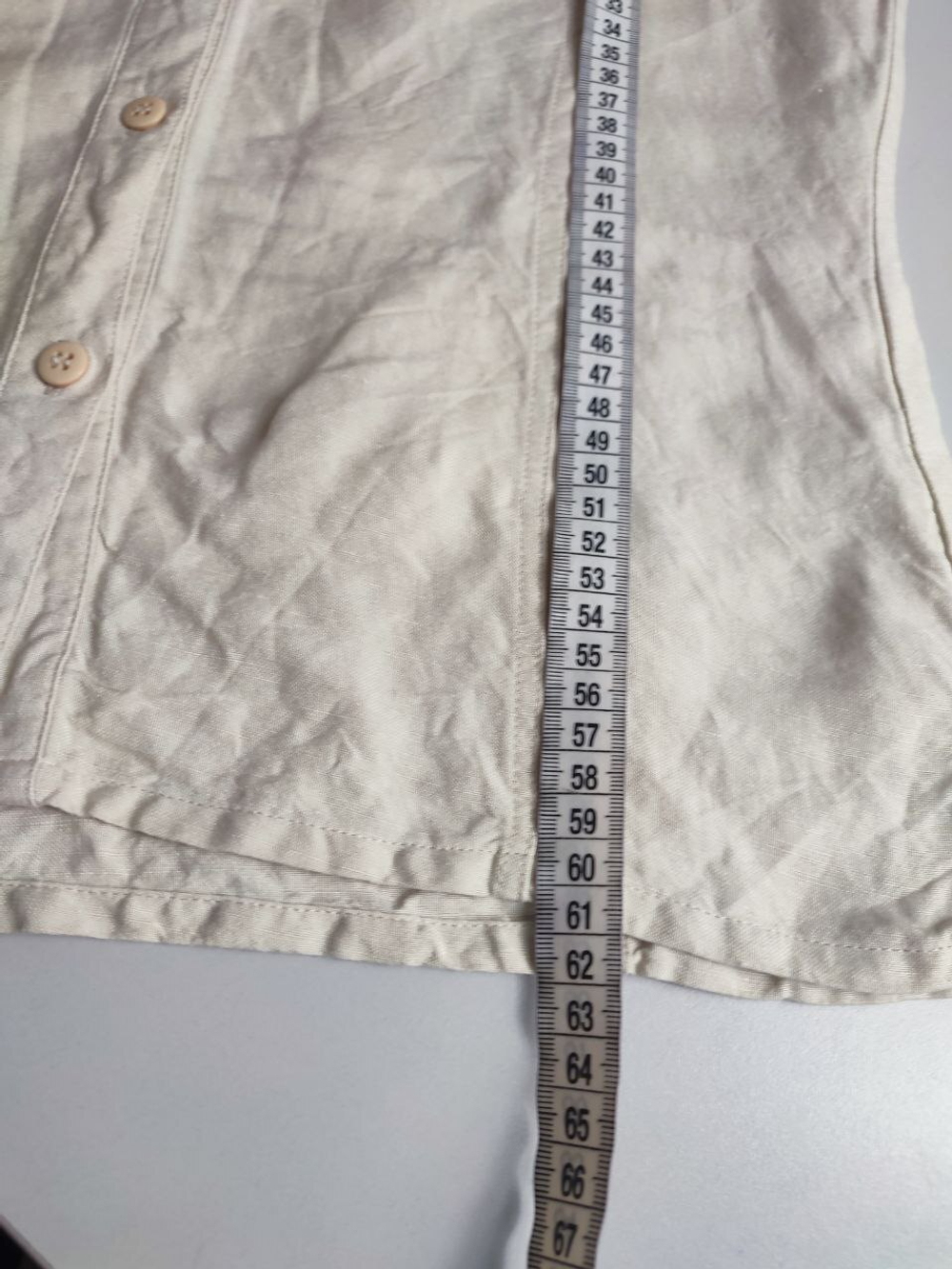 Рубашка double speed с добавлением льна 44 размер