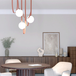 DK5551-BK Cветильник для трека-ремня Belty, серия Orb, со светодиодом, D150*H147мм, 48V DC, 10W, RA90, 120°, 3000K, IP20, белый, акрил