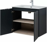 Тумба с раковиной Aquanet Алвита New 277527 80 антрацит