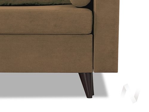 Диван прямой Фидэль (БД) LUMA 04 (велюр бежево-коричневый)