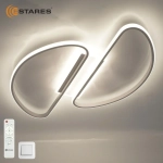 Управляемая светодиодная люстра MODENA 80W R-RC-540x640x55-WHITE/WHITE-220-IP20