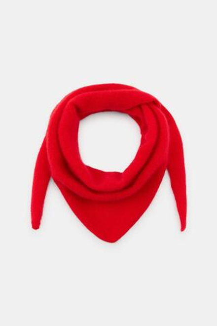 ZARA БАНДАНА ИЗ СМЕСОВОЙ ШЕРСТИ, КРАСНЫЙ