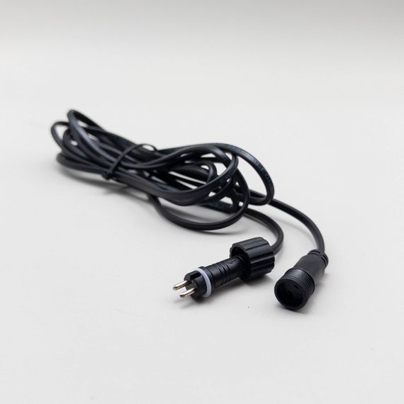 Соединитель 3 м. для нитей 24В. без возможности управления, провод черный ПВХ, IP65, LTC (SLL3m-11-1)