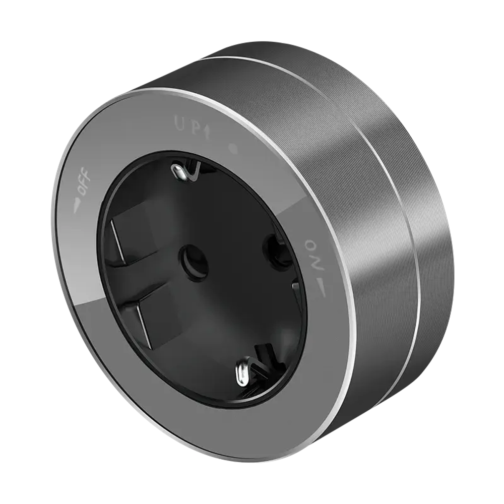 MULTITRACK Розетка 2К+З круглая 16 А/250 В ГРАФИТ