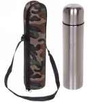 Термос металлический 1000мл в чехле «Хаки»