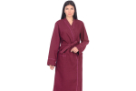 Халат вафельный Home One с кантом бордо 54