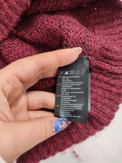 Свитер бордовый теплый 40 размер