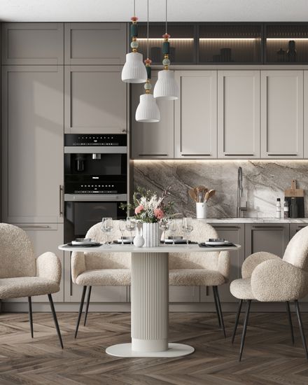 Стол обеденный Snow МДФ 130*80 белый