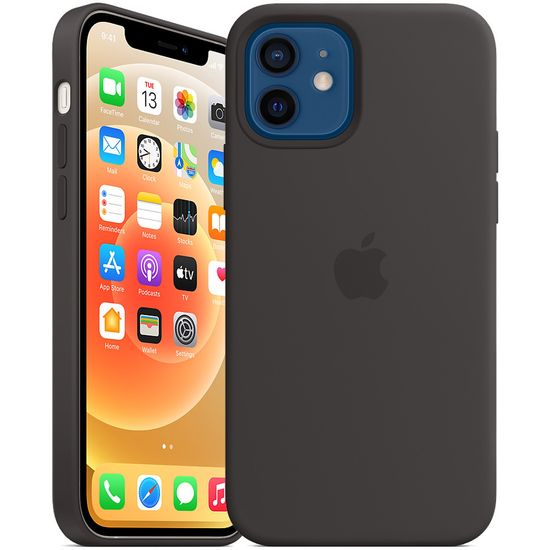 Apple Silicone Case with MagSafe iPhone 12 | 12 Pro Black (Чёрный) MHL73ZM/A