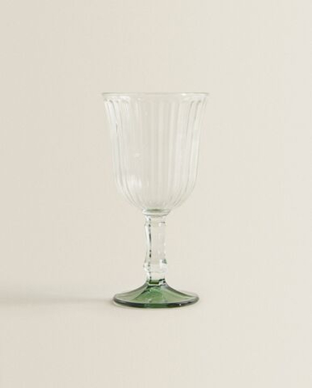 ZARA HOME БОКАЛ ДЛЯ ВИНА С РЕЛЬЕФНЫМ ДИЗАЙНОМ