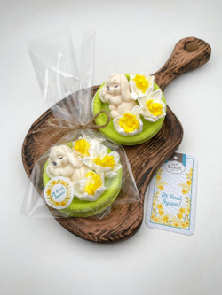 Подарок мыло «Зайчик весенний, лайм» фото