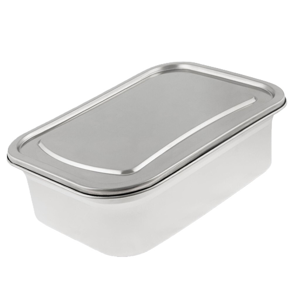 Контейнер пищевой Jolly Kitchen с крышкой, нержавеющая сталь, 40x28,5x12,5 (10 литров)