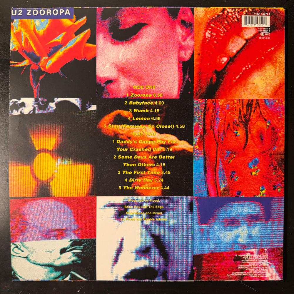 U2 ‎– Zooropa (Голландия 1993г.)