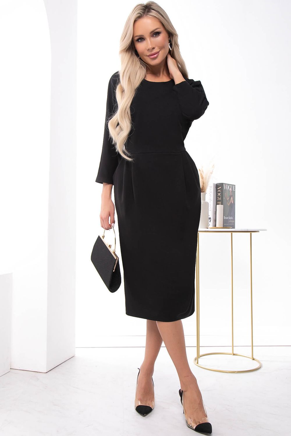 Платье "Этерия" (блэк) НЬЮ П7393 LT Collection