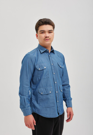 Рубашка мужская Denim LIGHT BLUE