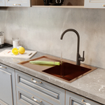 Мойка настол.монтаж 78х50 (3,0) прав. вып 3 1/2  MIXLINE PRO 20см с сифоном (бронза)