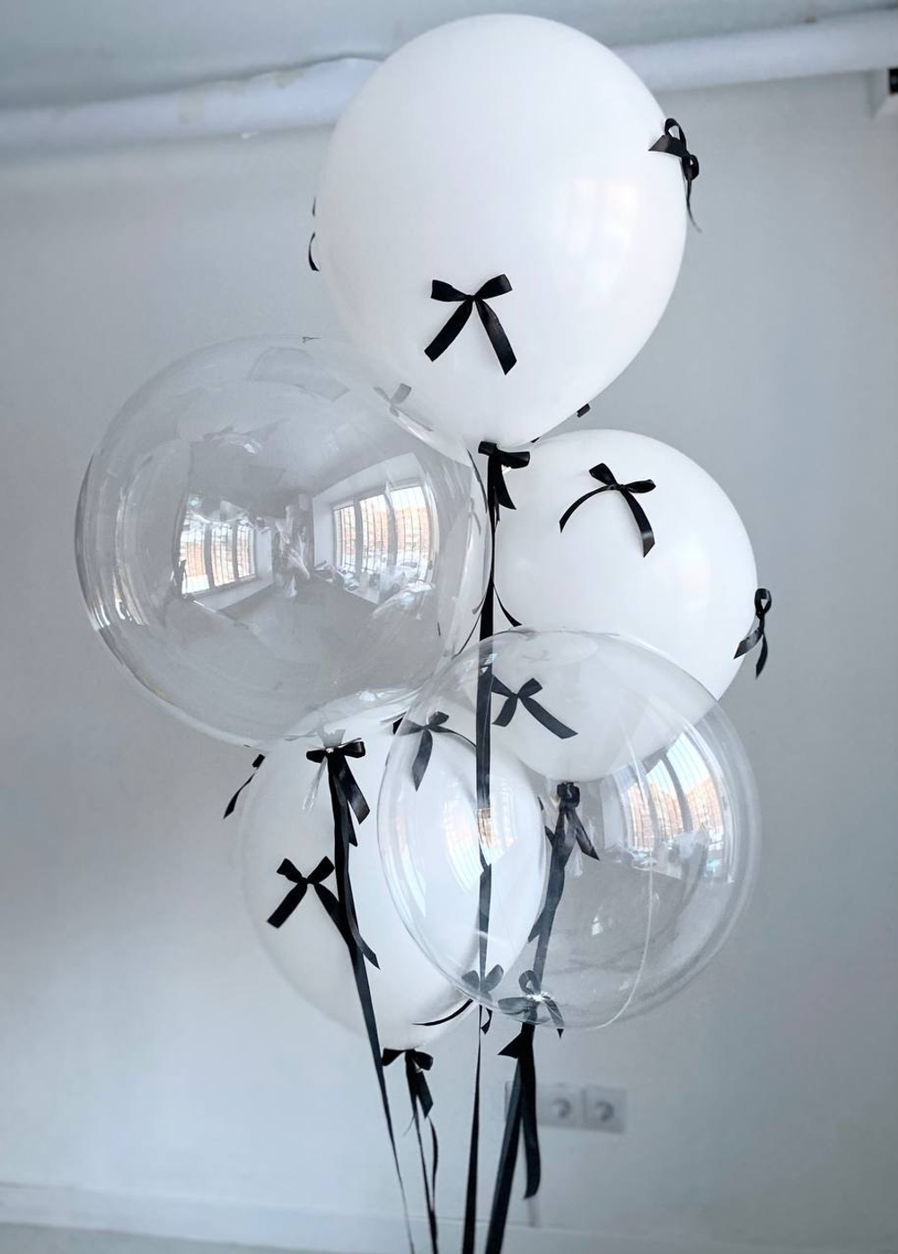 Набор воздушных шаров с бантиками №2300