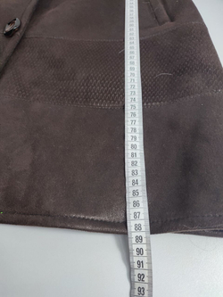 Дубленка зимняя с капюшоном 46-48 размер