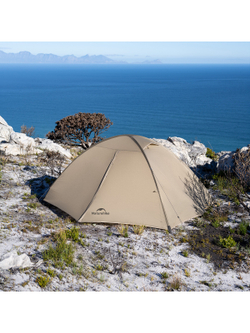 Палатка Naturehike Jiling PRO 2-местная, алюминиевый каркас, сверхлегкая, светло-коричневая