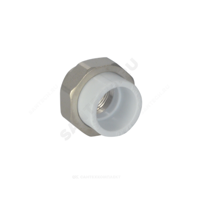 Муфта PP-R комбинированная разъемная белая Дн 32х1 1/4" ВР VALFEX 10155132