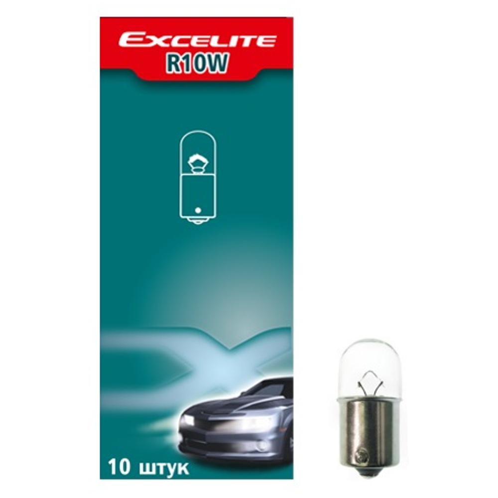 Лампа R10W 10W 12V BA15s Excelite стоп-сигнал