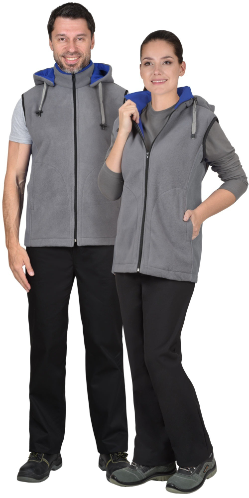 Жилет серый ( флис )