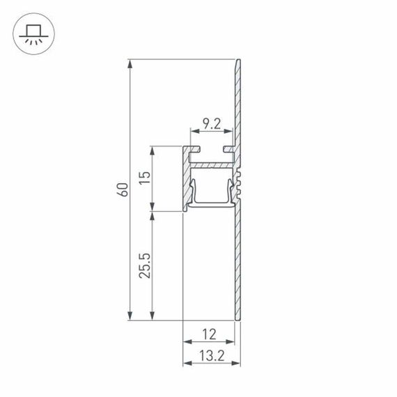 Профиль-плинтус Arlight ARH-Plintus-Fantom-2000 White 034983