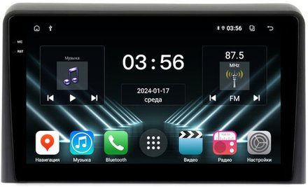 Магнитола для Hyundai Sonata 7 2017-2019 - FarCar DX1054M монитор 9.5" IPS на Android 13, 4+64Гб, CarPlay