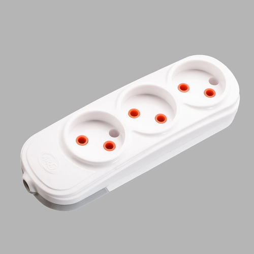 Колодка каучуковая на 3 розетки