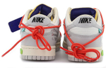 OFF-WHITE x Nike Dunk Low The 50 NO.23 Red Shoe Strap Blue Buckle Casual Low Panel Shoes Grey and White