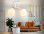 Подвесной светильник TR9511/2 WH/CH/FR белый/хром/белый матовый E27*2 max 40W 517*100*246