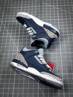 AIR JORDAN 3 RETRO GEORGETOWN MIDNIGHT NAVY/CEMENT GREY/WHITE